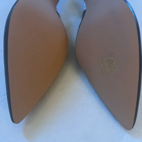 Katy Perry Collection Sz 12 Oceanview Slingback Coffee Soft Faux Nappa Gold Heel - Picture 5 of 9